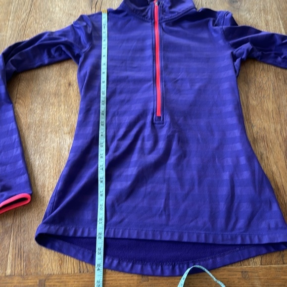 NIKE PRO DRI-FIT Purple and Neon Pink Pullover with Quarter Zip Sz Small - Picture 4 of 8